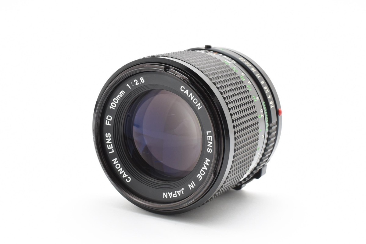 CANON NEW FD 100mm f/2.8 MF NFD Lens w/Hood [Near Mint,Tested
