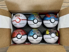 Pokemon 2024 Q4 Pokeball Tin Display (6 Pokeballs) Brand New Sealed CASE!