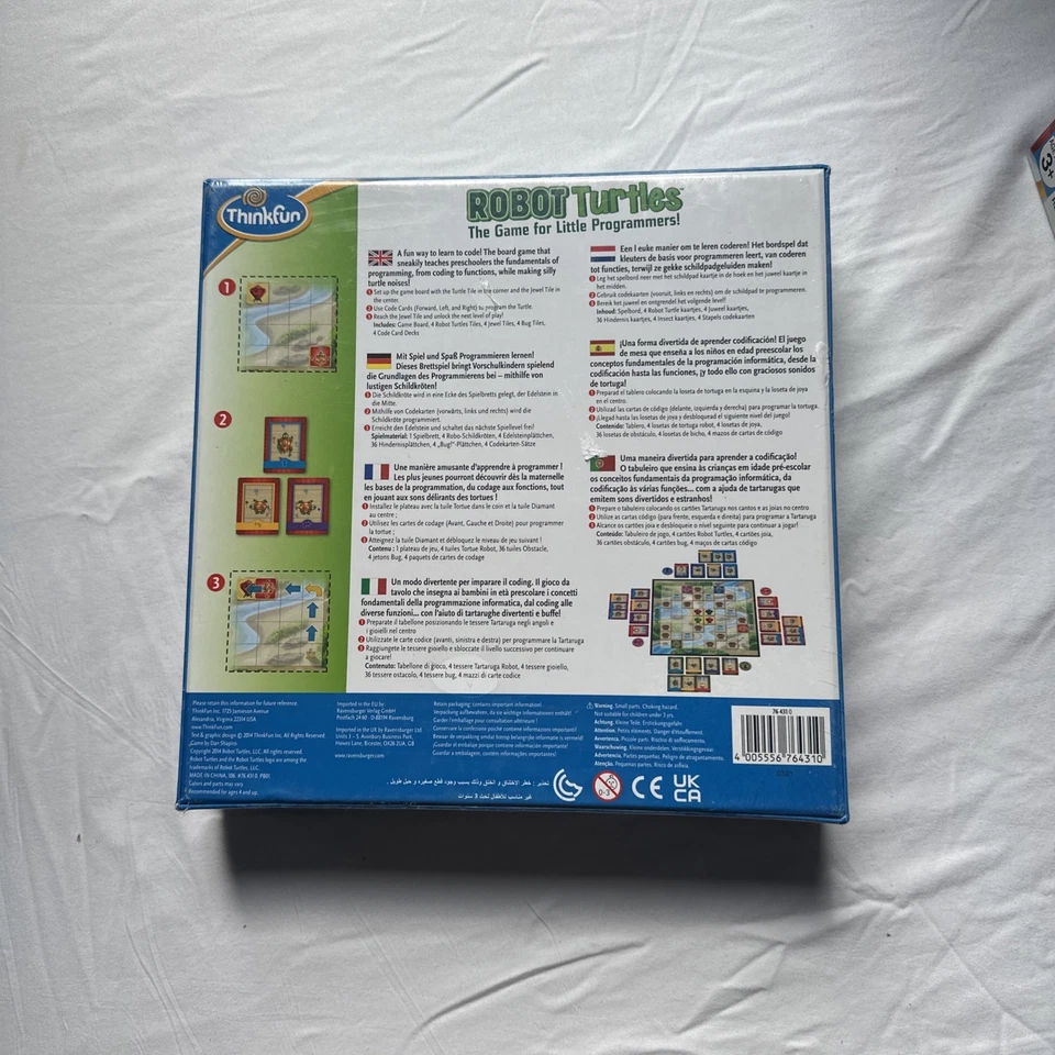 Robot Turtles Board Game By Thinkfun for Little Programmers Preschool Coding - Image 2 of 2