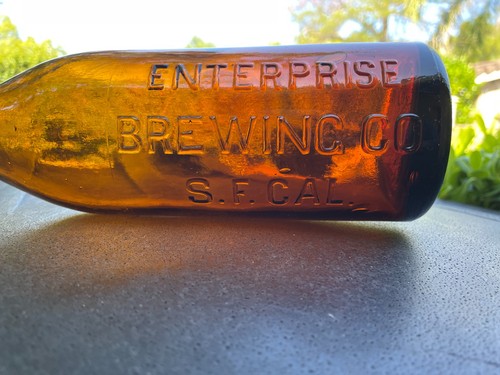 BLOB TOP WESTERN BEER ENTERPRISE BREWING CO. SAN FRANCISCO, CAL. 1880'S