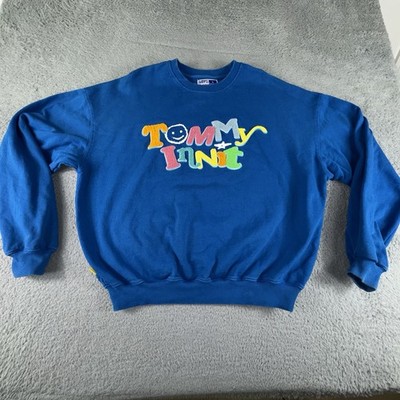 TommyInnit Limited Edition Crewneck Sweatshirt Blue Large Tommy Innit Sweater