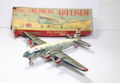 Yonezawa Japan Pan American Air Liner in OVP - Top Weißblech RAR