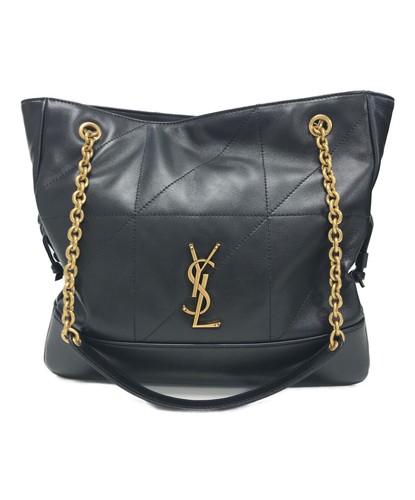 SAINT LAURENT Tote Bag Jamie Small Shopping Black Leather Authentic From Japan