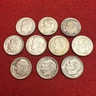 ✨ Storage Find ✨ Lot of 10 Silver Roosevelt Dimes 90% Silver Mixed Dates