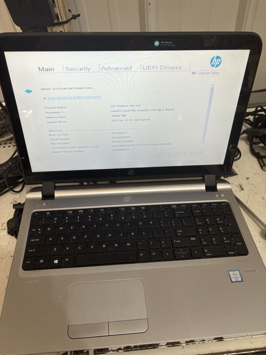 HP ProBook 450 G3 15.6