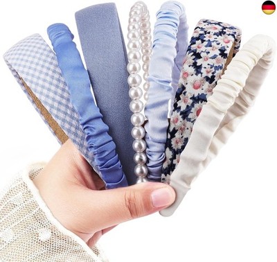 DRESHOW Haarreifen Damen Set Verschiedene Modelle Perlen-Stirnband,