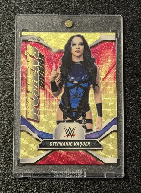 2026 Topps Chrome WWE Stephanie Vaquer Womens Division 1/1 Superfractor WDV-13