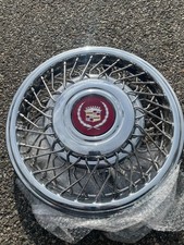 One Nos Factory 1989 To 1992 Cadillac 15 Inch Wire Spoke Locking Hubcap New