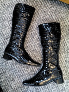 gabor delaware crocodile ankle boots