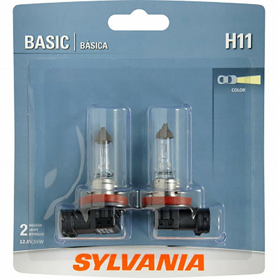 Sylvania Basic H11 55W Dos Bombillas Cabeza Luz Luz Luz Baja Repuesto Halógeno Actualización Foto 2 de 4