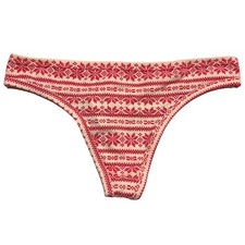 NWT AERIE Thong Sz L-XL Pink Cotton Jersey