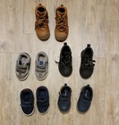 Cat And Jack Boy's Toddler Boots Shoes Lot Of 5 Pairs Size 5 Brown Black Blue