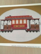 JUDITH M KIRBY DESIGNS Cable Car - A Design for Cross Stitch 1979