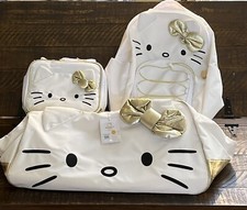 Pottery Barn Teen Hello Kitty Bow Jet-Set Duffle Bag, Backpack, Lunch Bag READ