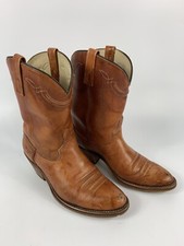 DINGO Style 7752 Tan Leather Western Cowboy Boots Men's Size 10D Made In USA