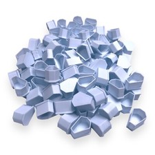 Coffin Shaped Tattoo Ink Cups Caps Medium 13 100pcs Plastic Disposable WHITE