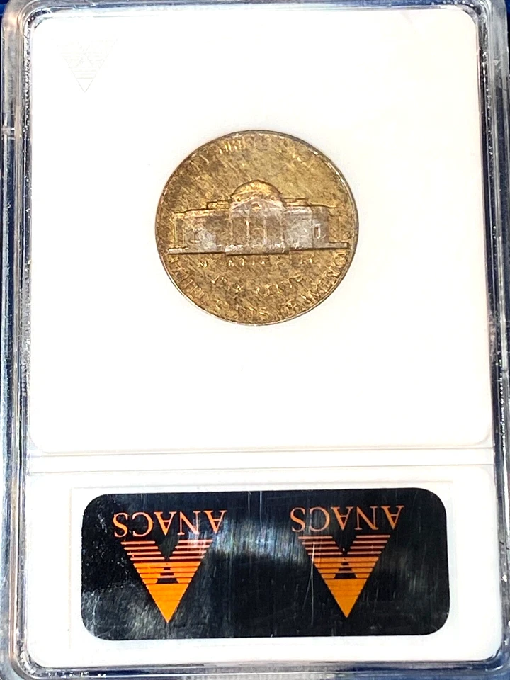 1954-S/D Jefferson Nickel Old ANACS MS63 Beauty Best Price Ebay* CHRC - Image 2 of 2