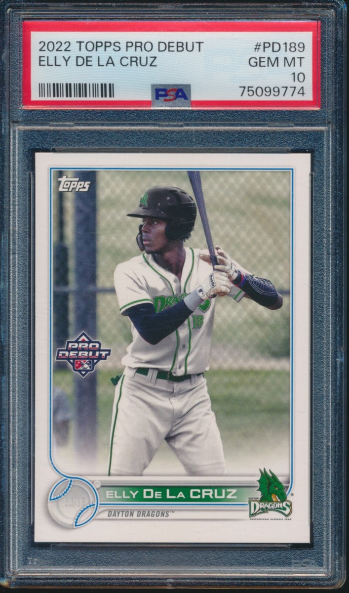 PSA 10 ELLY DE LA CRUZ 2022 Topps Pro Debut Cincinnati REDS