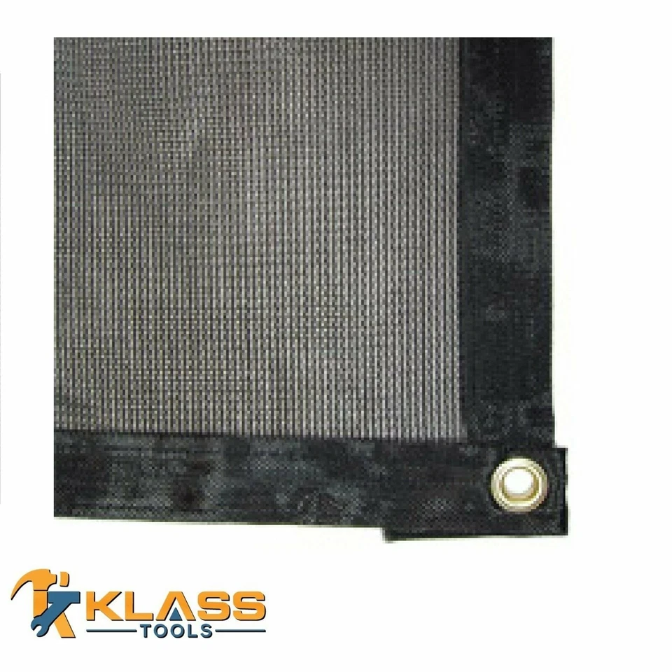 Malla de parasol negra de alta resistencia; para jardín, patio, casa rodante, vivero, toldo, camping Foto 2 de 2