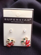 Christmas Earring Set 2 Pairs Fashion Jewelry