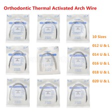 10X AZDENT Dental Orthodontic Thermal Activated NITI Round Arch Wires Ovoid Form