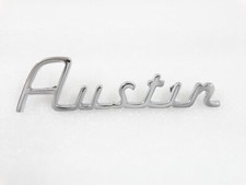 CHROME RADIATOR BADGE DECAL MONOGRAM FITS TO VINTAGE AUSTIN CAR #V186-7