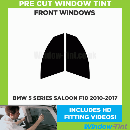 Pre Cut Car Window Tint for BMW 5 Series 4-door Saloon F10 2010-17 Front Windows - Picture 2 of 10