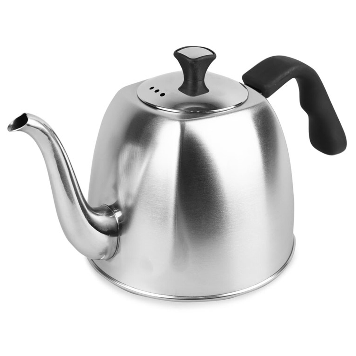 Théière 1,1L avec filtre et couvercle en inox pour plaques à induction