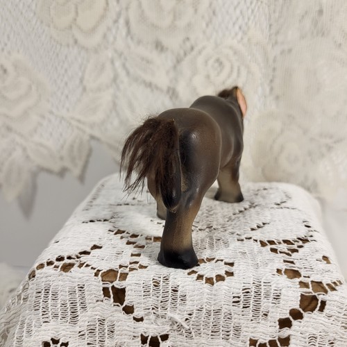 Vintage Set of Donkey Collectible Figurines Fuzzy Mane Ceramic Japan - Picture 6 of 17