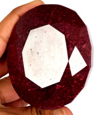 Large 1420 Ct. Natural Huge Red Ruby Oval Cut AAA Loose Gemstone Gift for Women