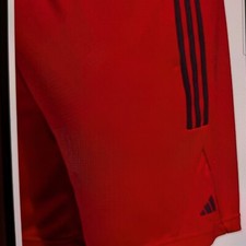 NWT Adidas 3 stripe Legends Shorts, 5' Inseam, New, Red W/Black Accents, Sz.2XL