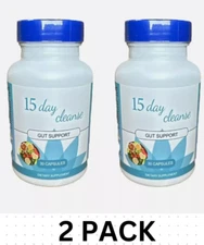 2 Pack 15 Day Cleanse, Gut and Colon Support, 30 Ct Ea