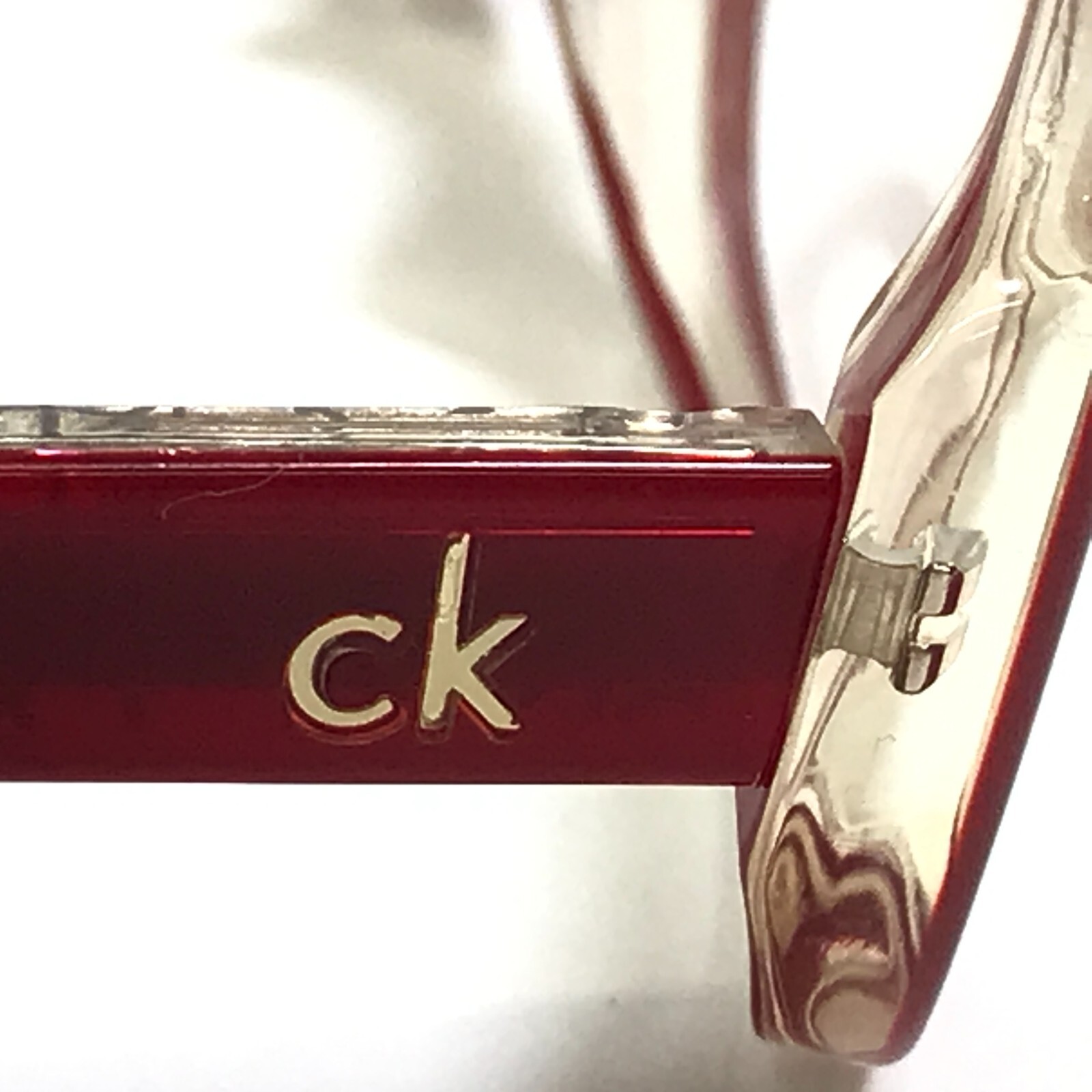 Calvin Klein Eyeglasses Frames 5590 615 Red Clear Rectangular Full Rim 50-15-135 thumbnail 5