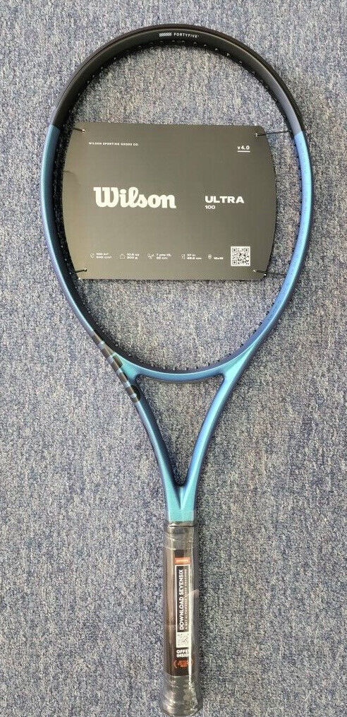 2022 Wilson Ultra 100 V4 Tennis Racket Free Strings + Stringing 4 1/2