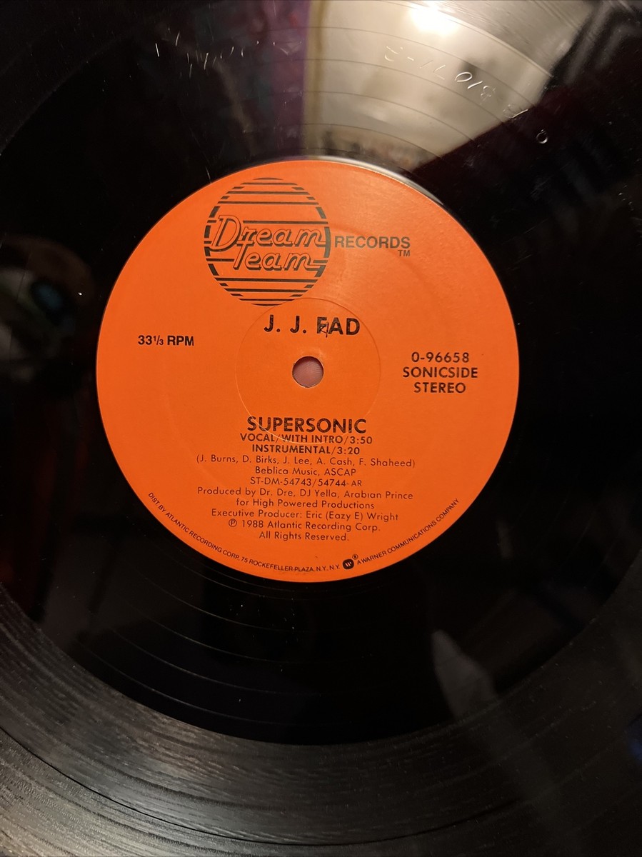 J.J. Fad ~ Supersonic Vinyl Lp Single 1988 Dream Team (0-96658