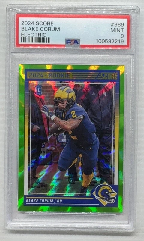 Blake Corum Panini Score #389 Electric