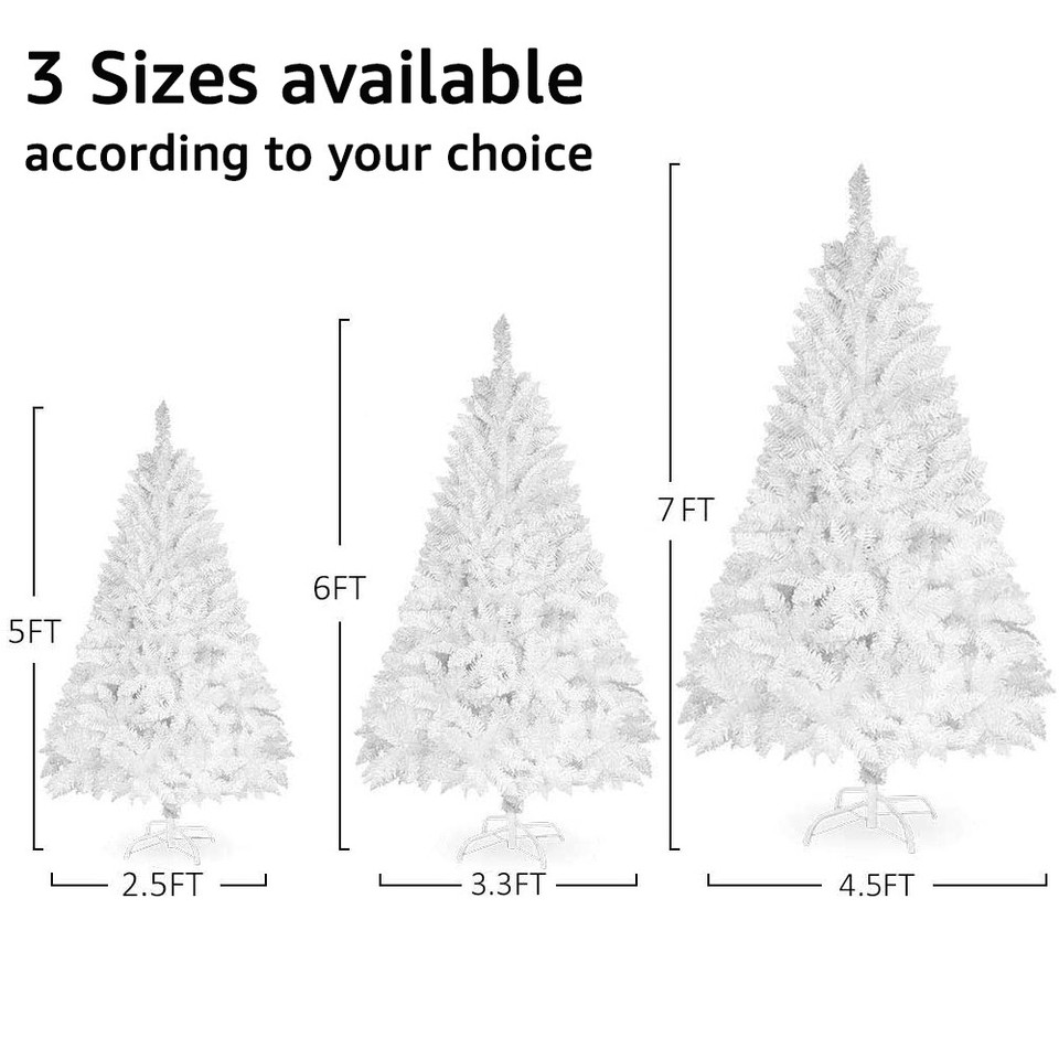 5-6-7ft-white-artificial-christmas-tree-bushy-xmas-tree-1000-branch