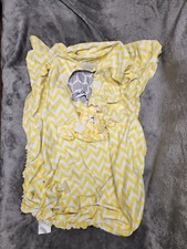 Sho Cute Reversible Car Seat Cover Yellow Gray Chevron