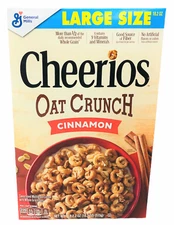 Cheerios Oat Crunch Cinnamon Cereal 18.2 oz General Mills