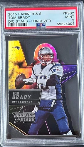 2015 Panini Rookies & Stars D/C Stars Longevity #RSS2 Tom Brady PSA 9 (MINT)