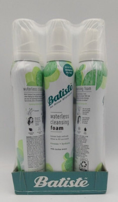Batiste No Rinse shampoo waterless cleansing foam 3.6oz lot of 6