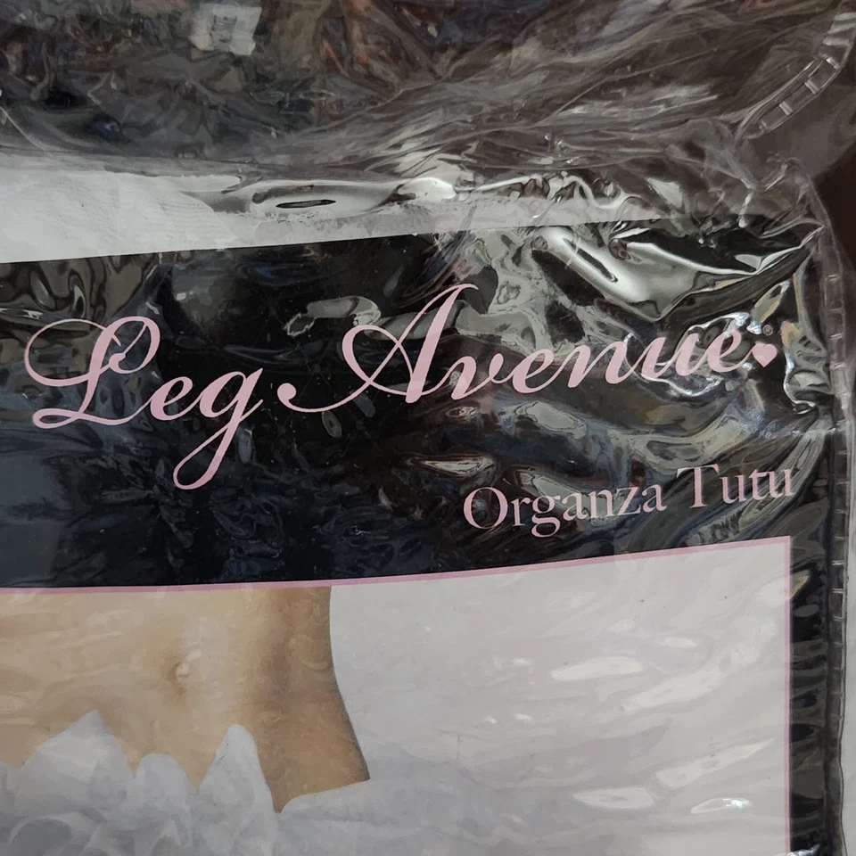 Sexy Adult White Organza Tutu New One Size fits most Dress-up Halloween Costume - Image 2 of 4