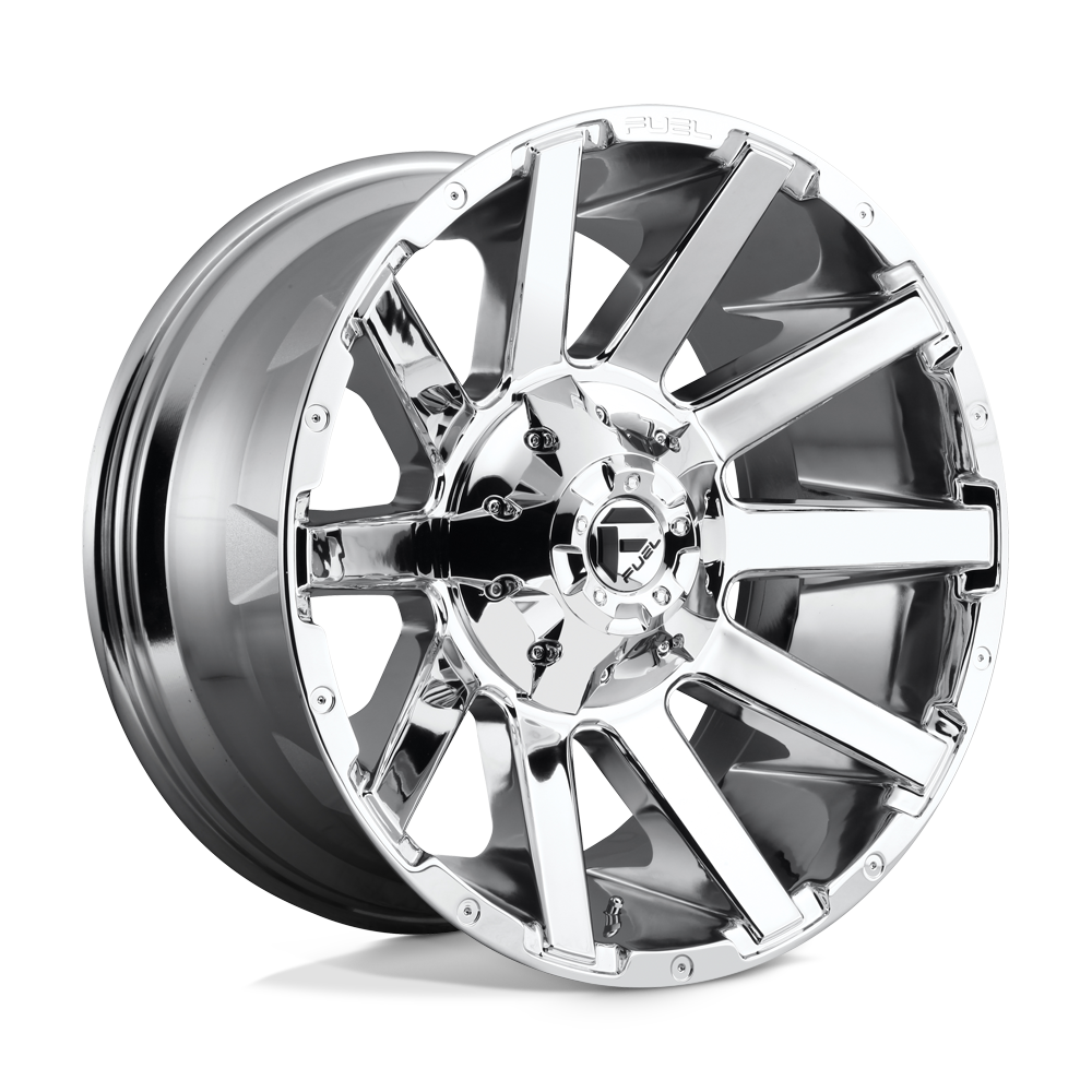 Fuel D614 Contra Chrome Plated 1-Piece Wheels: 20x10, 8x170, -18