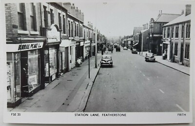 Bahnhofsgasse, Federstein. Frith's Serie FSE 35. Postkarte. West Yorkshire.