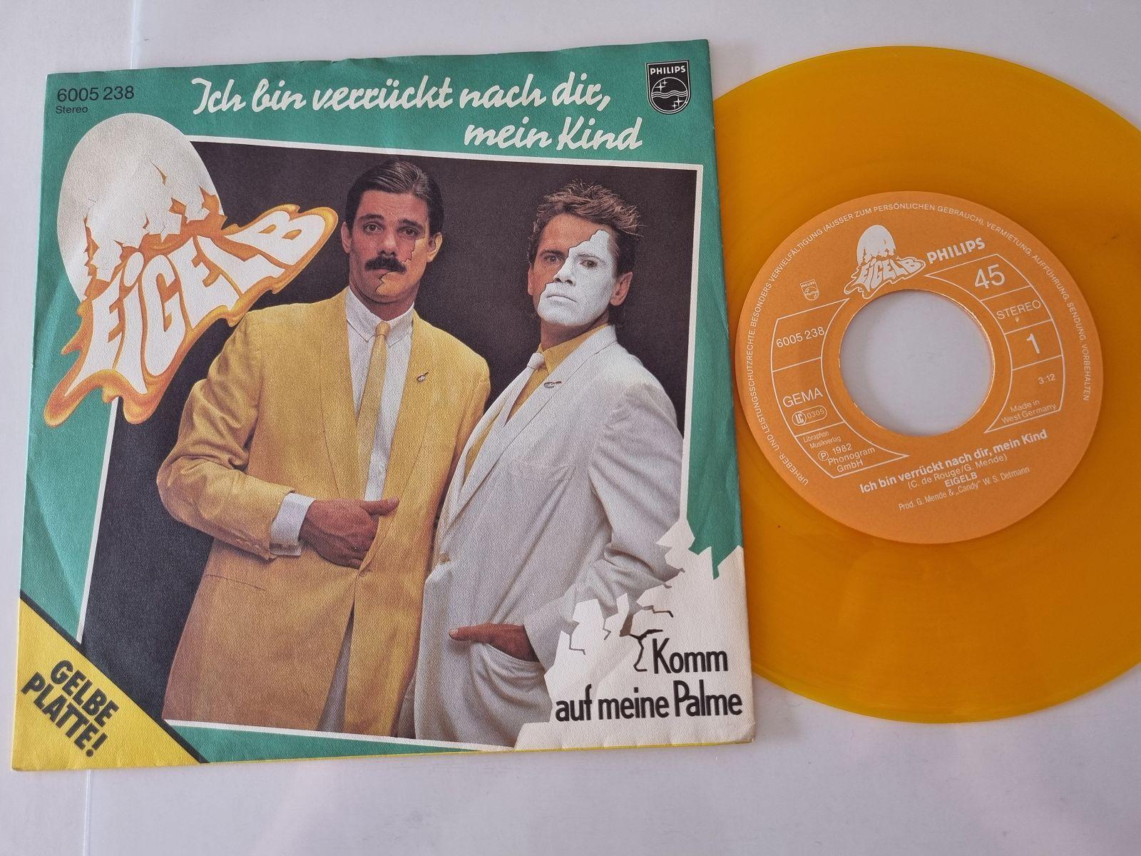 7"" Single Eigelb - Ich bin verrückt nach dir, mein Kind Germany YELLOW VINYL