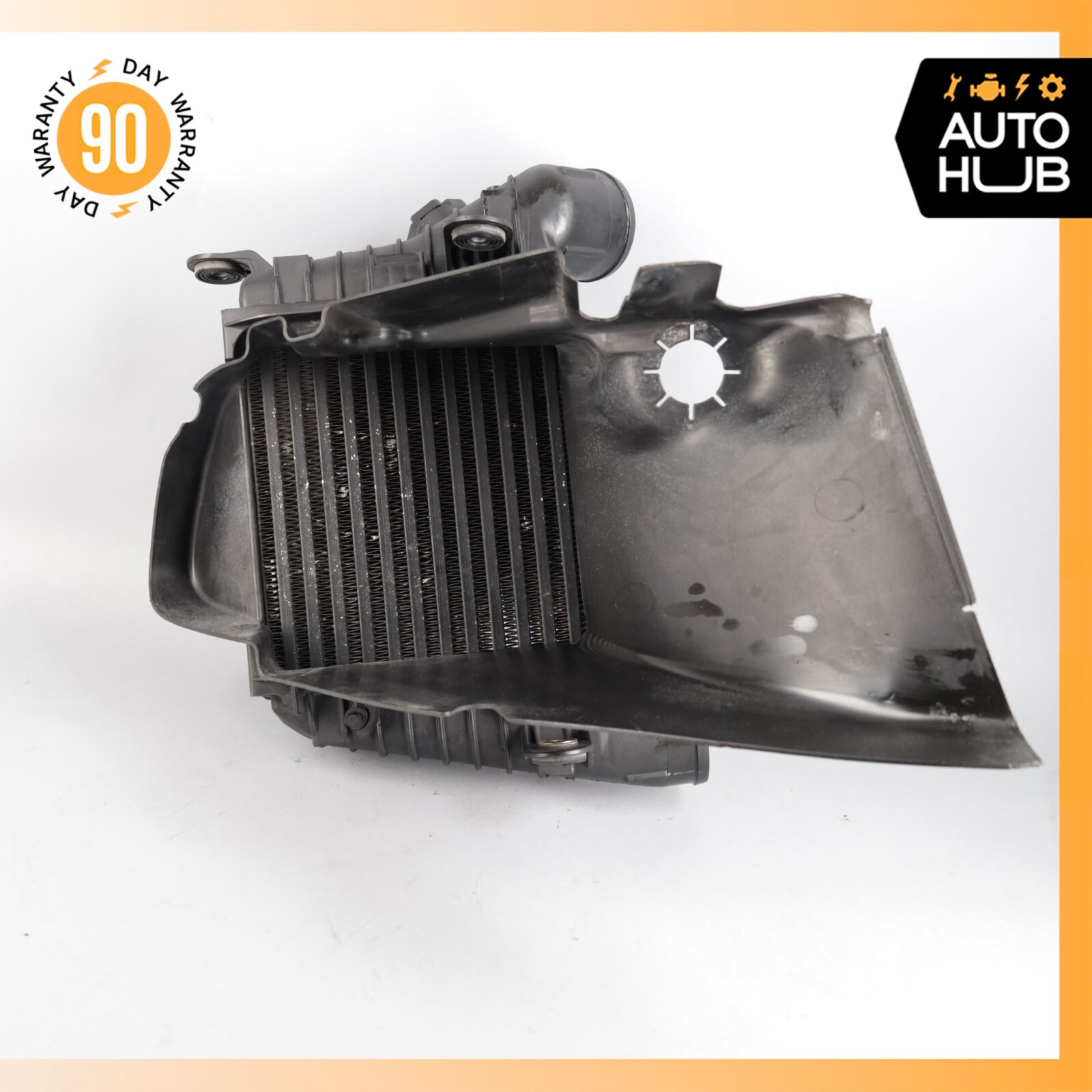 Bentley Continental GTC 6.0L Right Turbo Intercooler Radiator w/ Air Duct OEM