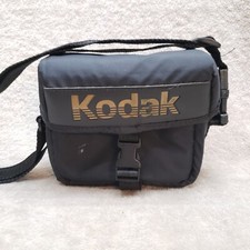Vintage Black Kodak Camera Case Canvas with Adjustable Strap 6.5x6x3