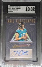 2023 Panini Luminance Axis Autographs Gold /5 Trevor Lawrence #5 SGC 8 Auto 10