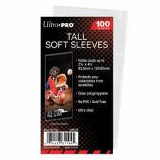 Ultra Pro Tall Soft Sleeves Pack Of 100 Card Sleeves Tall Boys GameDay Cards