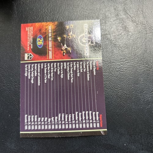 Jb6a Babylon 5 The Complete 2002 Rittenhouse #26 Season Two Show Date List - Picture 2 of 2
